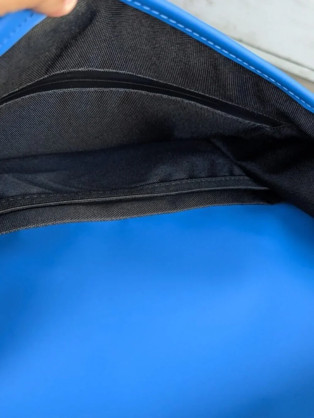 RAINS Blue Waterproof Backpack Laptop Sleeve Sleek Adjustable Unisex